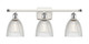 Innovations - 516-3W-WPC-G382 - Three Light Bath Vanity - Ballston - White Polished Chrome