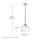 Rumi LED Pendant (83018LCB)