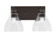 Toltec Lighting - 1162-ES-4760 - Two Light Bath Bar - Edge - Espresso