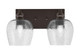 Toltec Lighting - 1162-ES-4812 - Two Light Bath Bar - Edge - Espresso