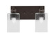 Toltec Lighting - 1162-ES-530 - Two Light Bath Bar - Edge - Espresso