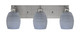 Toltec Lighting - 1163-BN-4022 - Three Light Bath Bar - Edge - Brushed Nickel