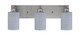 Toltec Lighting - 1163-BN-4062 - Three Light Bath Bar - Edge - Brushed Nickel
