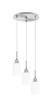 Toltec Lighting - 1173-BN-310 - Three Light Cluster Pendalier - Edge - Brushed Nickel