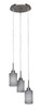 Toltec Lighting - 1173-BN-4062 - Three Light Cluster Pendalier - Edge - Brushed Nickel