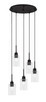 Toltec Lighting - 1175-ES-300 - Five Light Cluster Pendalier - Edge - Espresso