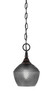 Toltec Lighting - 11-BC-4622 - One Light Mini Pendant - Chain - Black Copper