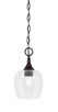 Toltec Lighting - 11-BC-4810 - One Light Mini Pendant - Chain - Black Copper
