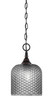Toltec Lighting - 11-BC-4912 - One Light Mini Pendant - Chain - Black Copper