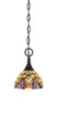 Toltec Lighting - 11-BC-9445 - One Light Mini Pendant - Chain - Black Copper