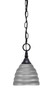 Toltec Lighting - 11-MB-425-BN - One Light Mini Pendant - Chain - Matte Black