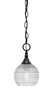 Toltec Lighting - 11-MB-5110 - One Light Mini Pendant - Chain - Matte Black