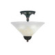 Toltec Lighting - 120-BC-702 - Two Light Semi-Flush Mount - Any - Black Copper