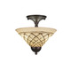 Toltec Lighting - 120-BRZ-7182 - Two Light Semi-Flush Mount - Any - Bronze
