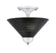 Toltec Lighting - 120-CH-4009 - Two Light Semi-Flush Mount - Semi-Flushes - Chrome