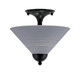 Toltec Lighting - 120-MB-4002 - Two Light Semi-Flush Mount - Semi-Flushes - Matte Black