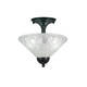 Toltec Lighting - 120-MB-441 - Two Light Semi-Flush Mount - Any - Matte Black
