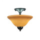 Toltec Lighting - 120-MB-624 - Two Light Semi-Flush Mount - Any - Matte Black