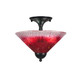 Toltec Lighting - 120-MB-706 - Two Light Semi-Flush Mount - Any - Matte Black