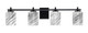 Toltec Lighting - 1214-MB-549 - Four Light Bath Bar - Franklin - Matte Black