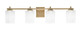 Toltec Lighting - 1214-NAB-541 - Four Light Bath Bar - Franklin - New Age Brass