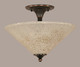 Toltec Lighting - 121-BC-714 - Two Light Semi-Flush Mount - Any - Black Copper