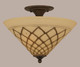Toltec Lighting - 121-BRZ-718 - Two Light Semi-Flush Mount - Any - Bronze
