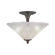 Toltec Lighting - 121-DG-714 - Two Light Semi-Flush Mount - Any - Dark Granite