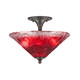 Toltec Lighting - 121-DG-716 - Two Light Semi-Flush Mount - Any - Dark Granite
