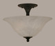 Toltec Lighting - 121-MB-53615 - Two Light Semi-Flush Mount - Any - Matte Black