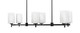 Toltec Lighting - 1226-MB-541 - Six Light Island Pendant - Franklin - Matte Black