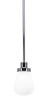 Toltec Lighting - 1230-CH-470 - One Light Mini Pendant - Meridian - Chrome