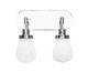 Toltec Lighting - 1232-CH-470 - Two Light Bath Bar - Meridian - Chrome