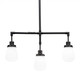 Toltec Lighting - 1243-DG-470 - Three Light Island Pendant - Meridian - Dark Granite