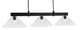 Toltec Lighting - 1253-MB-2162 - Three Light Bar - Wellington - Matte Black