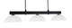 Toltec Lighting - 1253-MB-540 - Three Light Bar - Wellington - Matte Black
