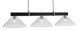 Toltec Lighting - 1253-MBGP-2162 - Three Light Bar - Wellington - Matte Black & Graphite