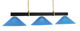 Toltec Lighting - 1253-MBNAB-415 - Three Light Bar - Wellington - Matte Black & New Age Brass