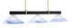 Toltec Lighting - 1253-MBNAB-514 - Three Light Bar - Wellington - Matte Black & New Age Brass