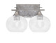 Toltec Lighting - 132-AS-202 - Two Light Bath Bar - Uptowne - Aged Silver