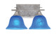 Toltec Lighting - 132-AS-4155 - Two Light Bath Bar - Uptowne - Aged Silver