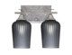 Toltec Lighting - 132-AS-4252 - Two Light Bath Bar - Uptowne - Aged Silver