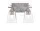 Toltec Lighting - 132-AS-461 - Two Light Bath Bar - Uptowne - Aged Silver