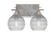 Toltec Lighting - 132-AS-5110 - Two Light Bath Bar - Uptowne - Aged Silver