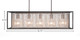 Cadina Five Light Island Pendant (1335-MBBN-LED45C)