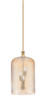 Toltec Lighting - 14-NAB-4213 - Three Light Pendant - Zola - New Age Brass