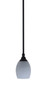 Toltec Lighting - 23-MB-4022 - One Light Mini Pendant - Stem - Matte Black