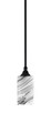 Toltec Lighting - 23-MB-549 - One Light Mini Pendant - Stem - Matte Black