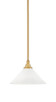 Toltec Lighting - 23-NAB-314 - One Light Mini Pendant - Any - New Age Brass