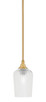 Toltec Lighting - 23-NAB-4250 - One Light Mini Pendant - Stem - New Age Brass